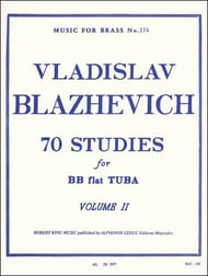 70 STUDIES FOR TUBA VOLUME 2 cover